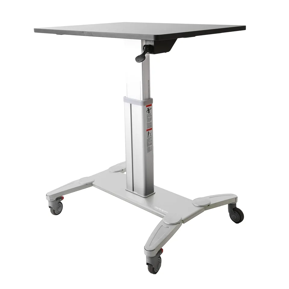 startech-com-stscart-bureau-mobile-debout-assis-debout-roulettes-60x80-cm image 1