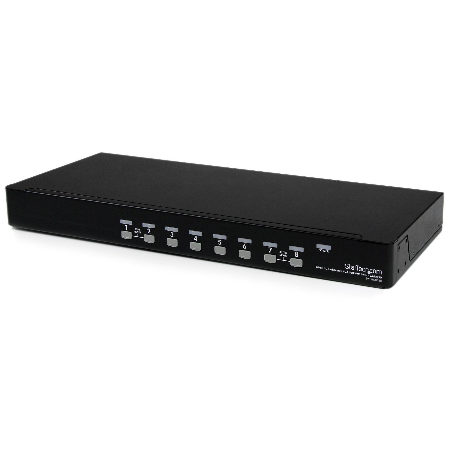 startech-com-switch-kvm-8-ports-1u-usb-vga-osd-sv831dusbu image 1