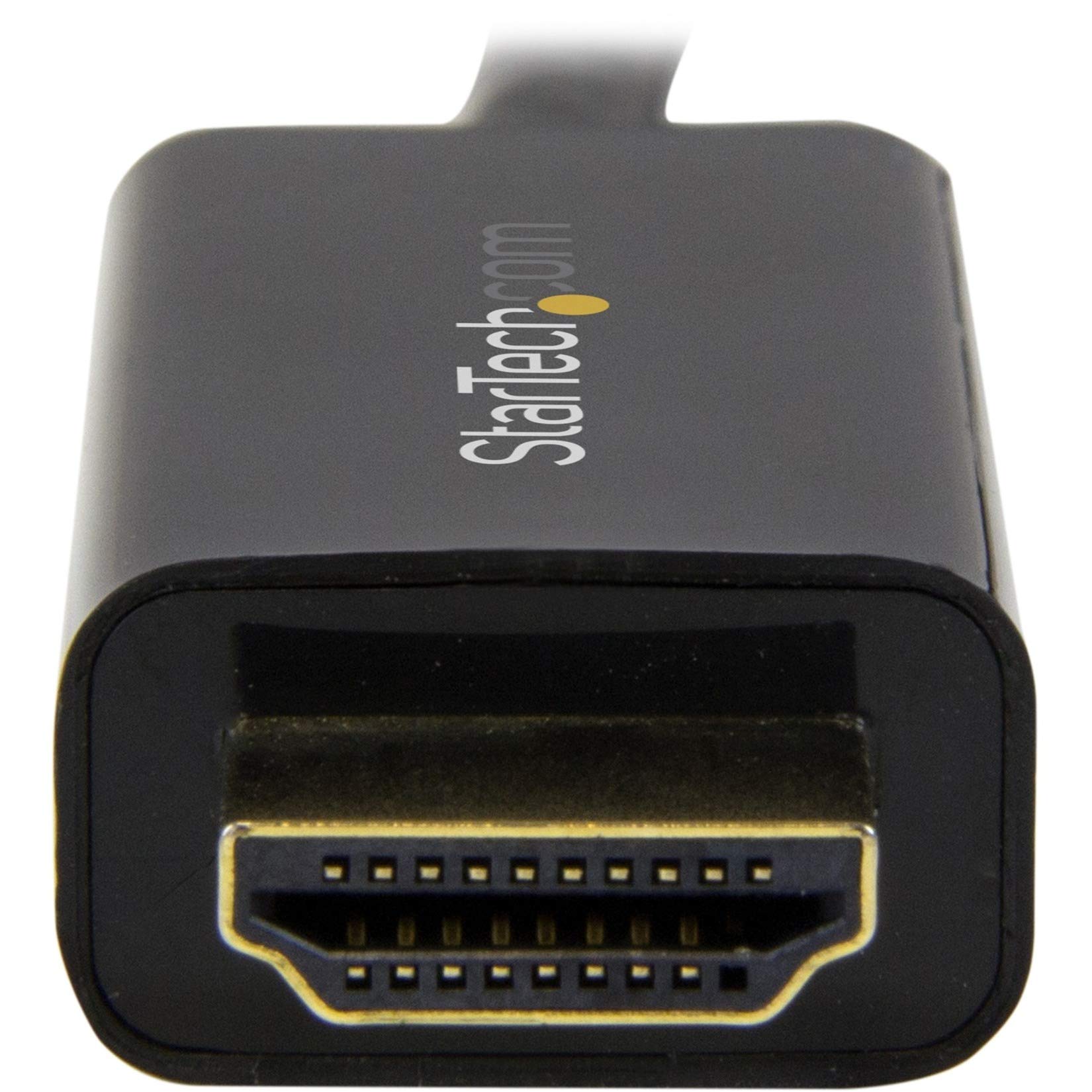 startech-com-mdp2hdmm1mb-c-ble-mini-displayport-vers-hdmi-1-m-4k-30hz-noir image 2