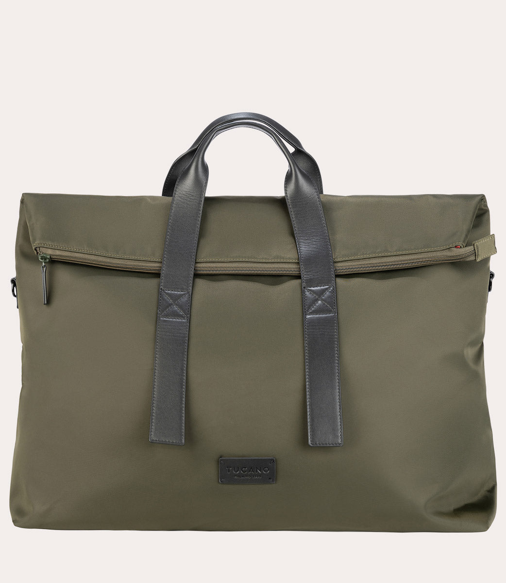 tucano-fold-weekender-bag-sac-de-voyage-nylon-recycl-et-cuir-15-6 image 1