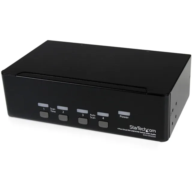 startech-com-sv431dd2dua-switch-kvm-usb-double-dvi-4-ordinateurs-2-crans image 1