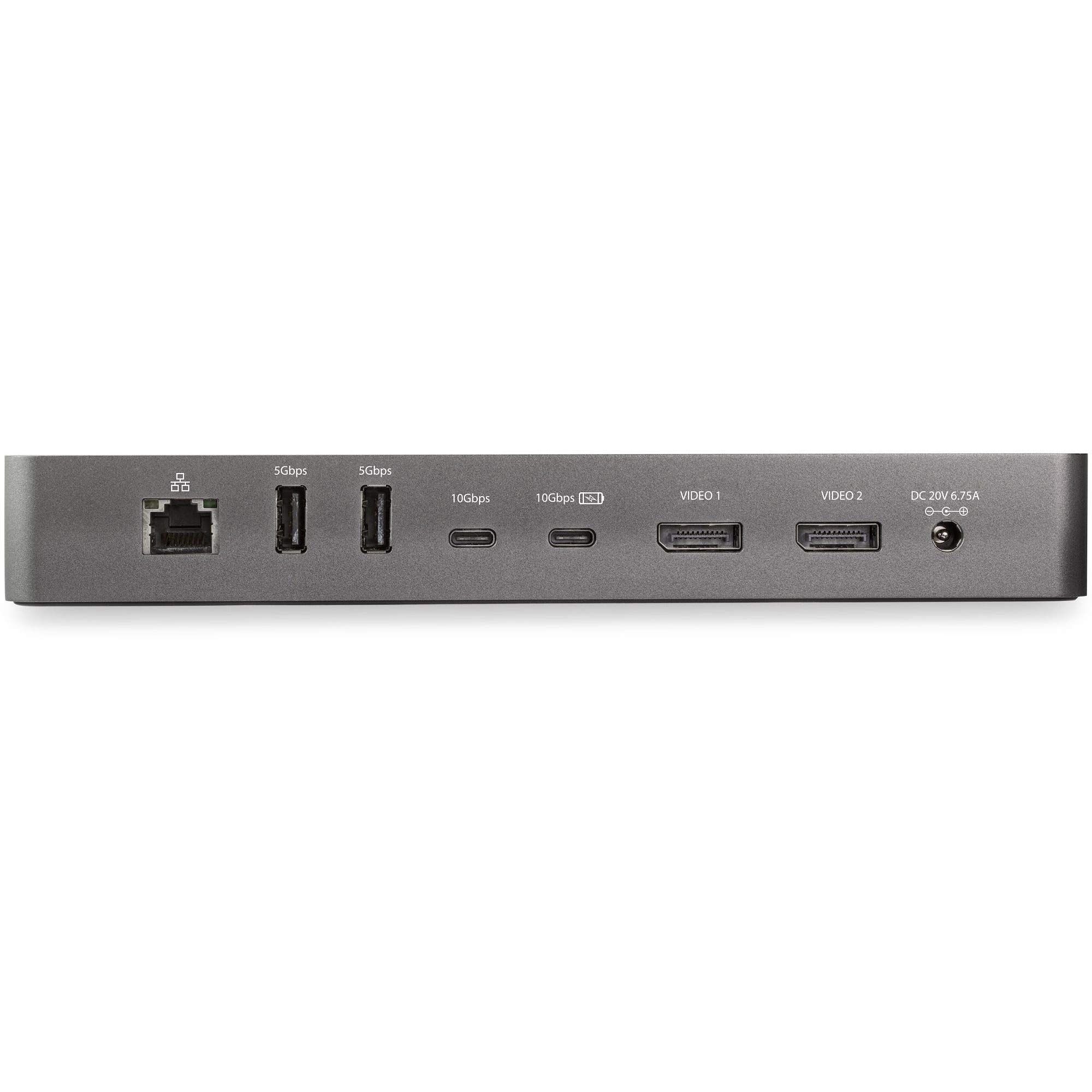 startech-com-tb3cdk2dpue-station-d-accueil-thunderbolt-3-usb-c-double-4k-60hz-pd image 3
