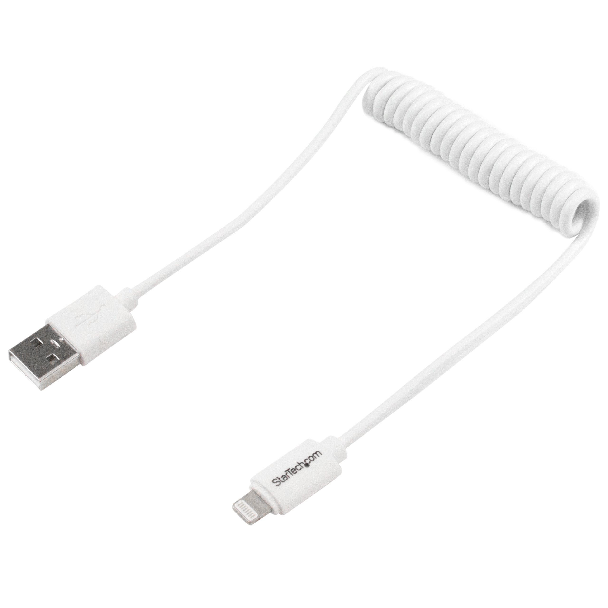 startech-com-usbclt60cmw-c-ble-lightning-vers-usb-spiral-60cm-blanc image 2