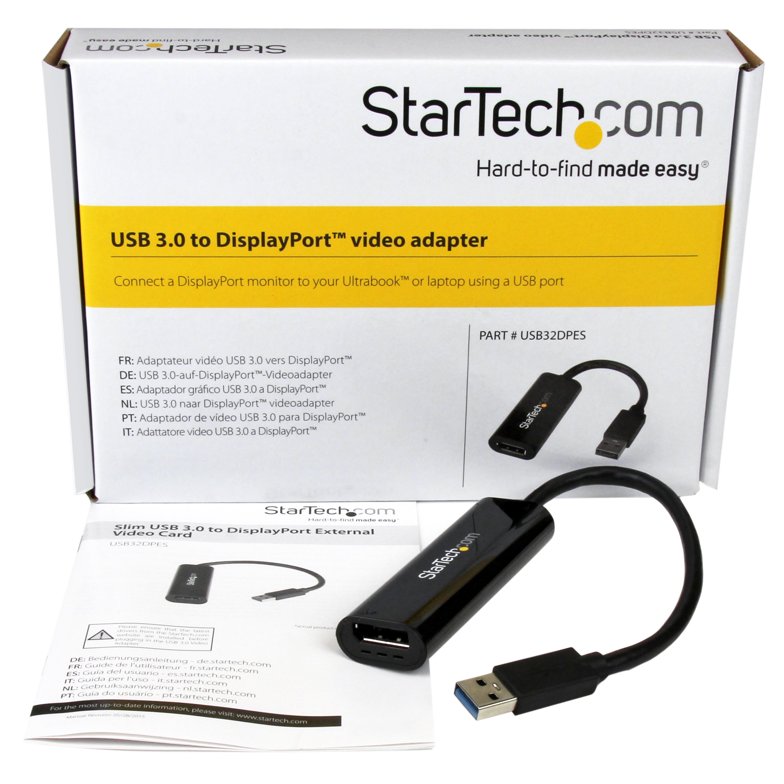 startech-com-adaptateur-vid-o-slim-usb-3-0-vers-displayport-2560x1600-1080p image 4