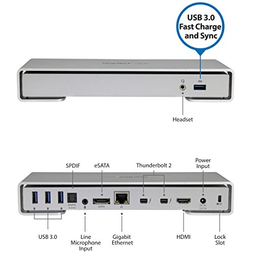 startech-com-tb2dock4kdhc-station-d-accueil-thunderbolt-2-4k-hdmi-mini-dp image 8