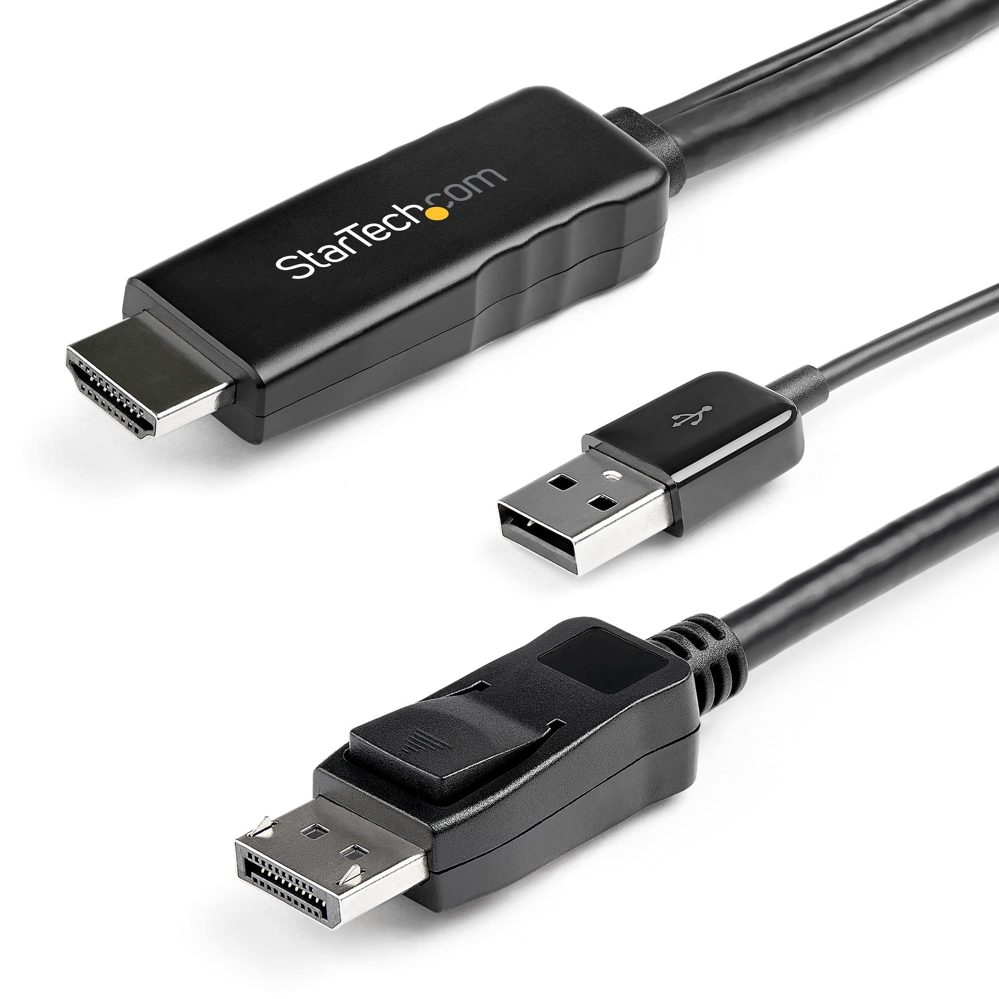 startech-com-hd2dpmm2m-c-ble-adaptateur-hdmi-vers-displayport-2-m-4k-30hz image 1