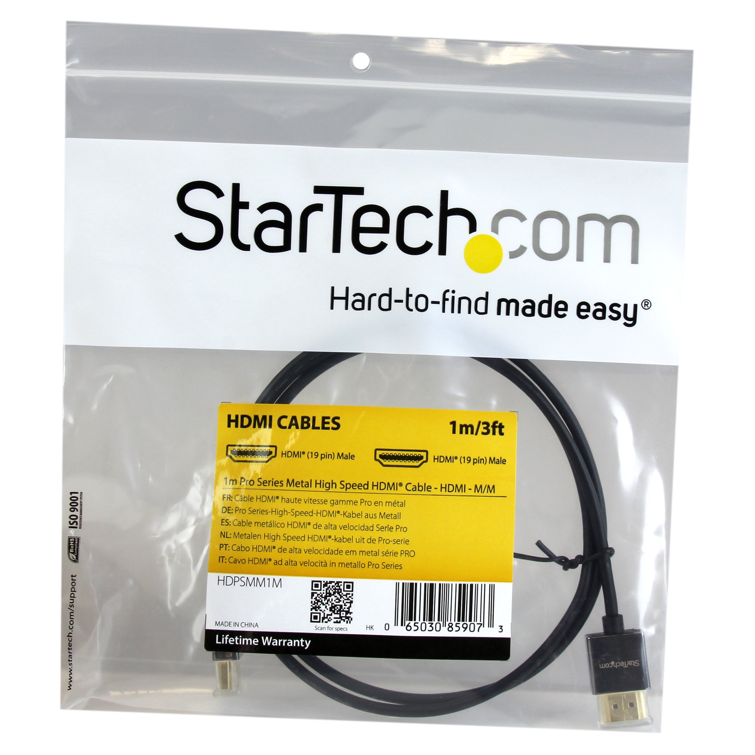 startech-com-hdpsmm1m-c-ble-hdmi-haute-vitesse-ultra-hd-4k-1-m-m-m-m-tal image 3