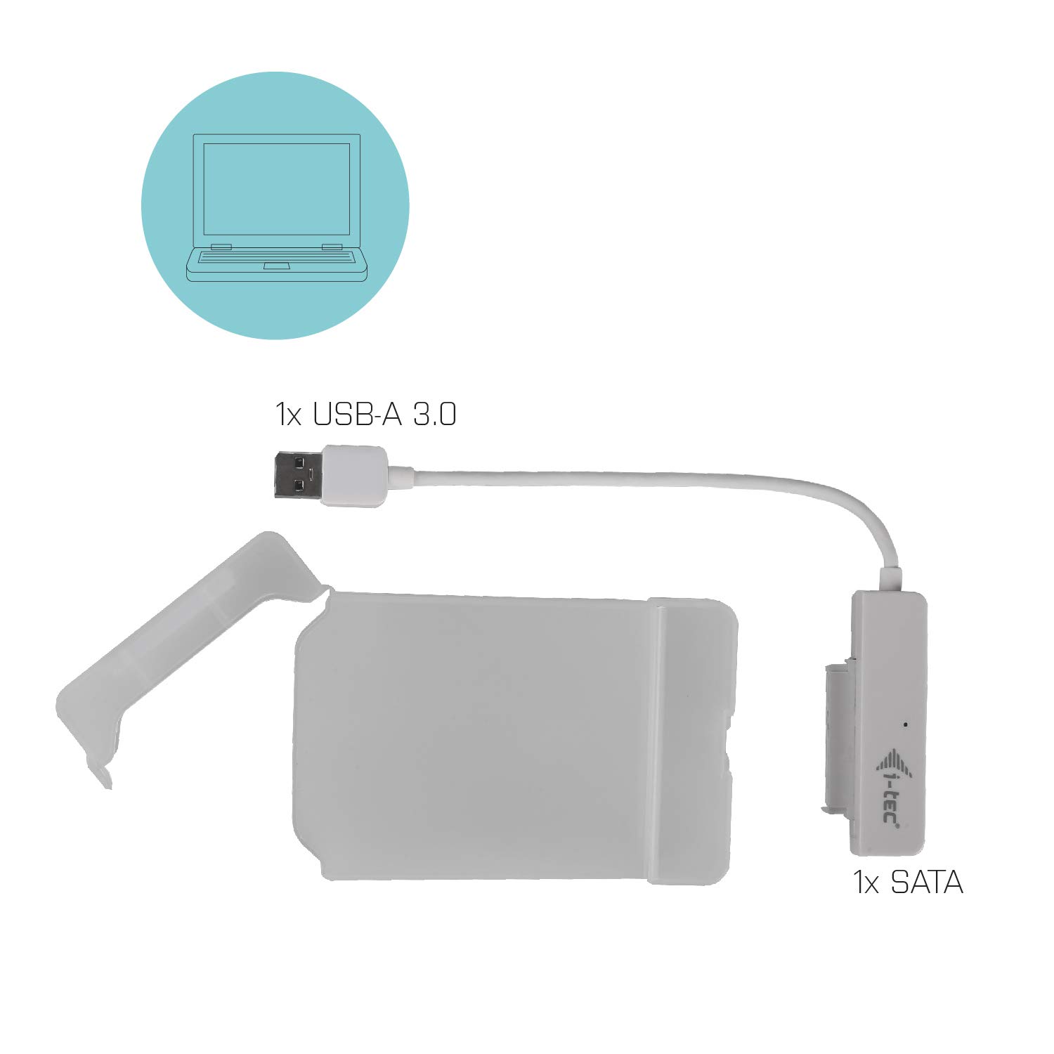 i-tec-mysafe-usb-3-0-bo-tier-disque-dur-externe-2-5-9-5-mm-sata-blanc image 6