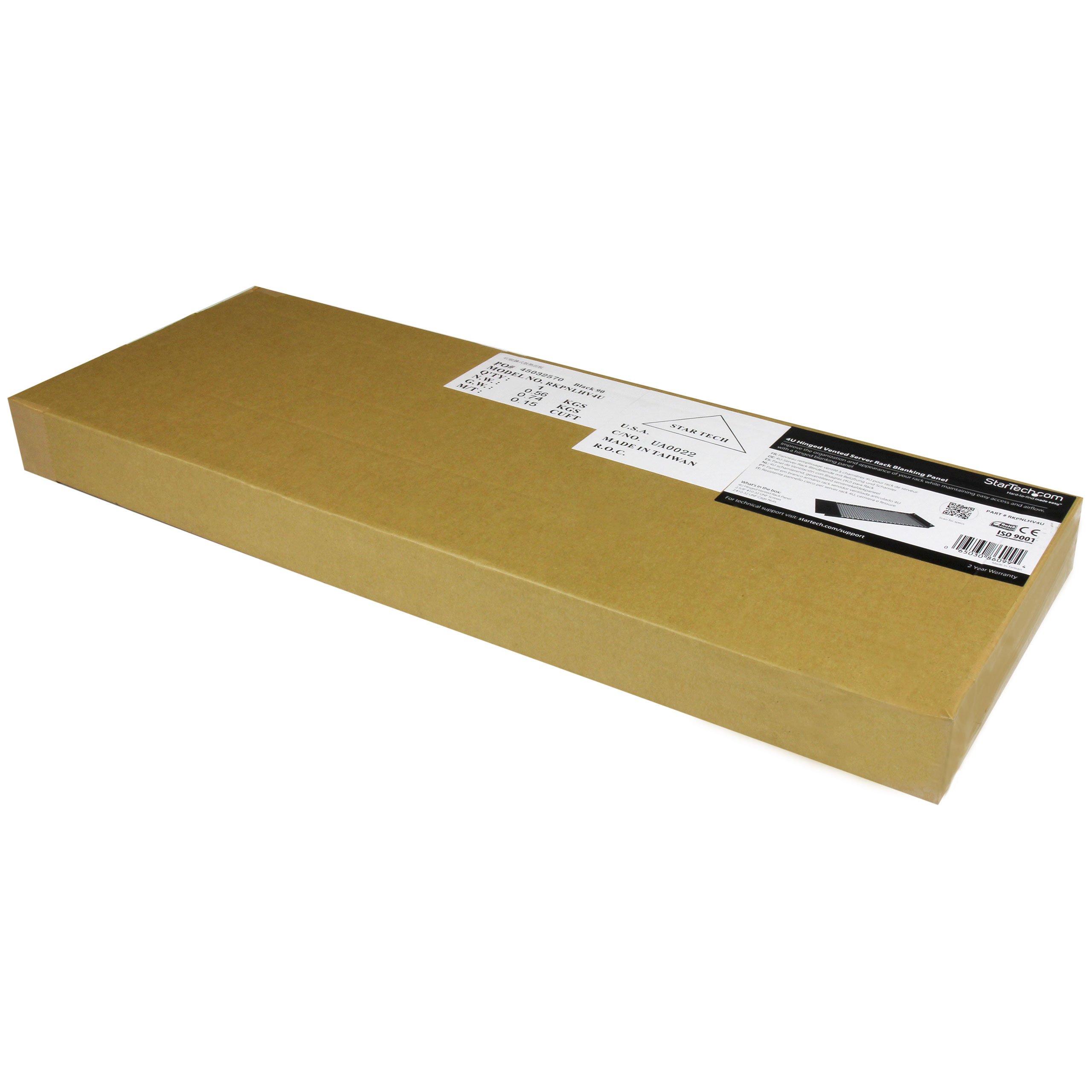 startech-com-4postrack-u-series-panneau-d-obturation-ventil-charni-res-4u-19-pou image 3