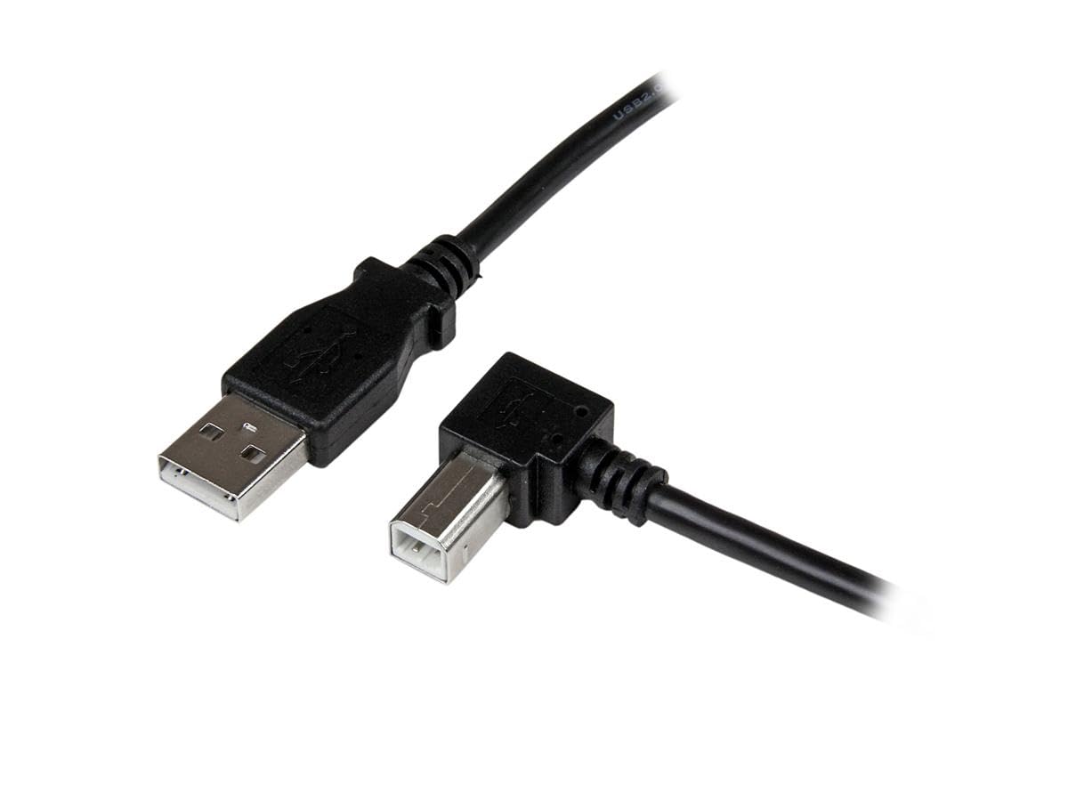 startech-com-usbab2ml-c-ble-usb-2-0-usb-a-vers-usb-b-coud-gauche-2m-noir image 8