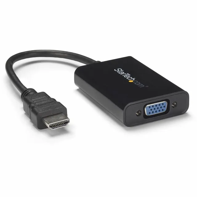 startech-com-adaptateur-hdmi-vers-vga-audio-hd2vgaa2-1080p-noir image 1