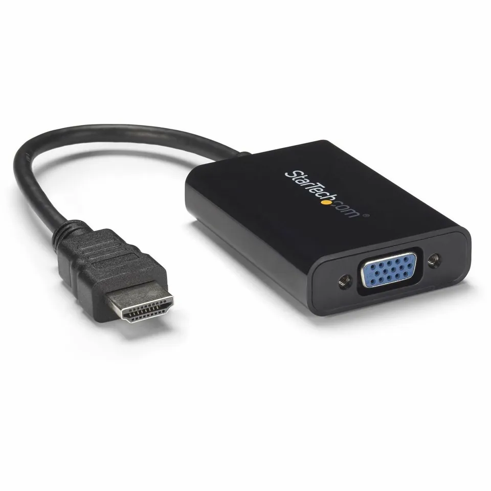 startech-com-adaptateur-hdmi-vers-vga-audio-hd2vgaa2-1080p-noir image 1