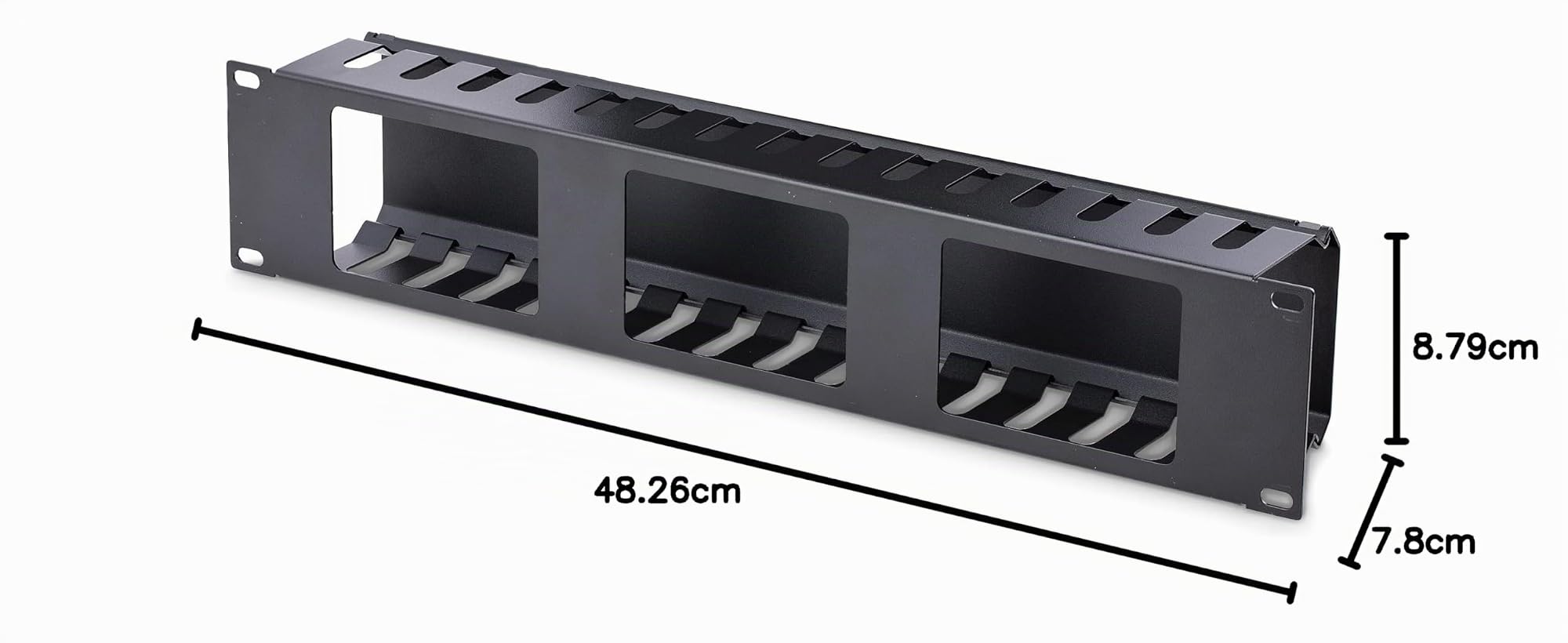 startech-com-goulotte-horizontale-doigts-2u-avec-couvercle-rack-19-pouces-acier image 8