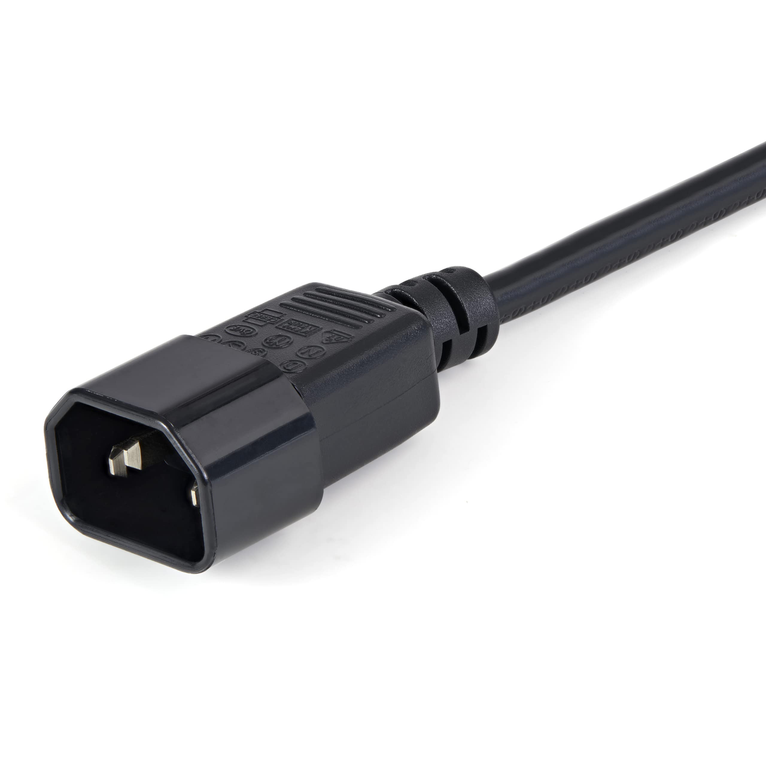startech-com-pxt1001m-c-ble-extension-alimentation-c13-vers-c14-1m-m-le-femelle image 2