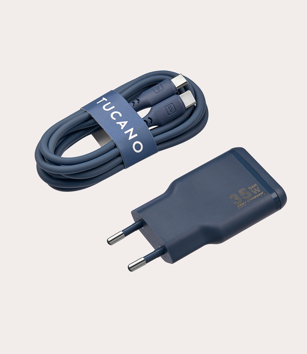 tucano-one-power-kit-chargeur-gan-35w-c-ble-usb-c-silicone-60w-2m image 3