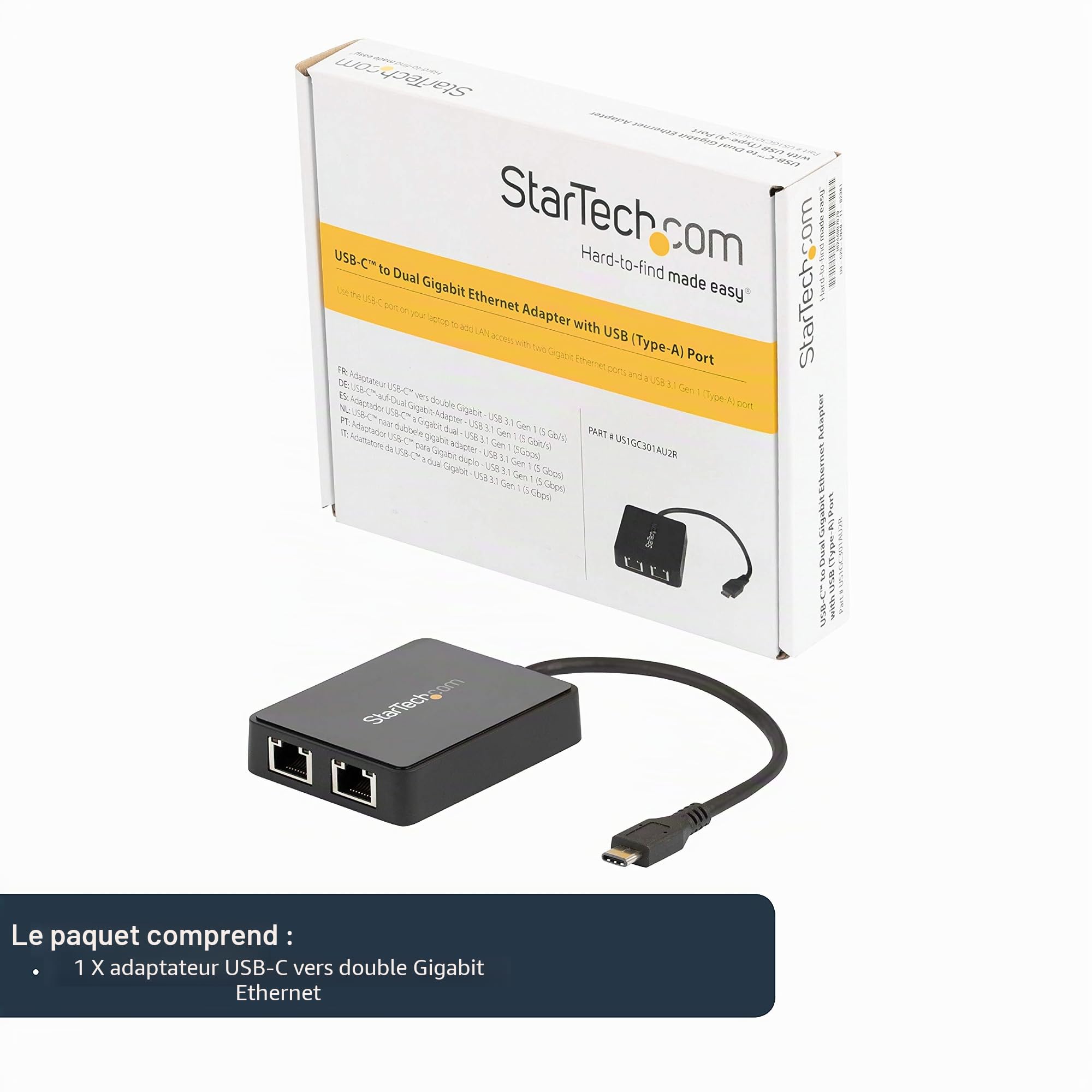 startech-com-adaptateur-usb-c-vers-double-gigabit-ethernet-usb-3-0 image 5