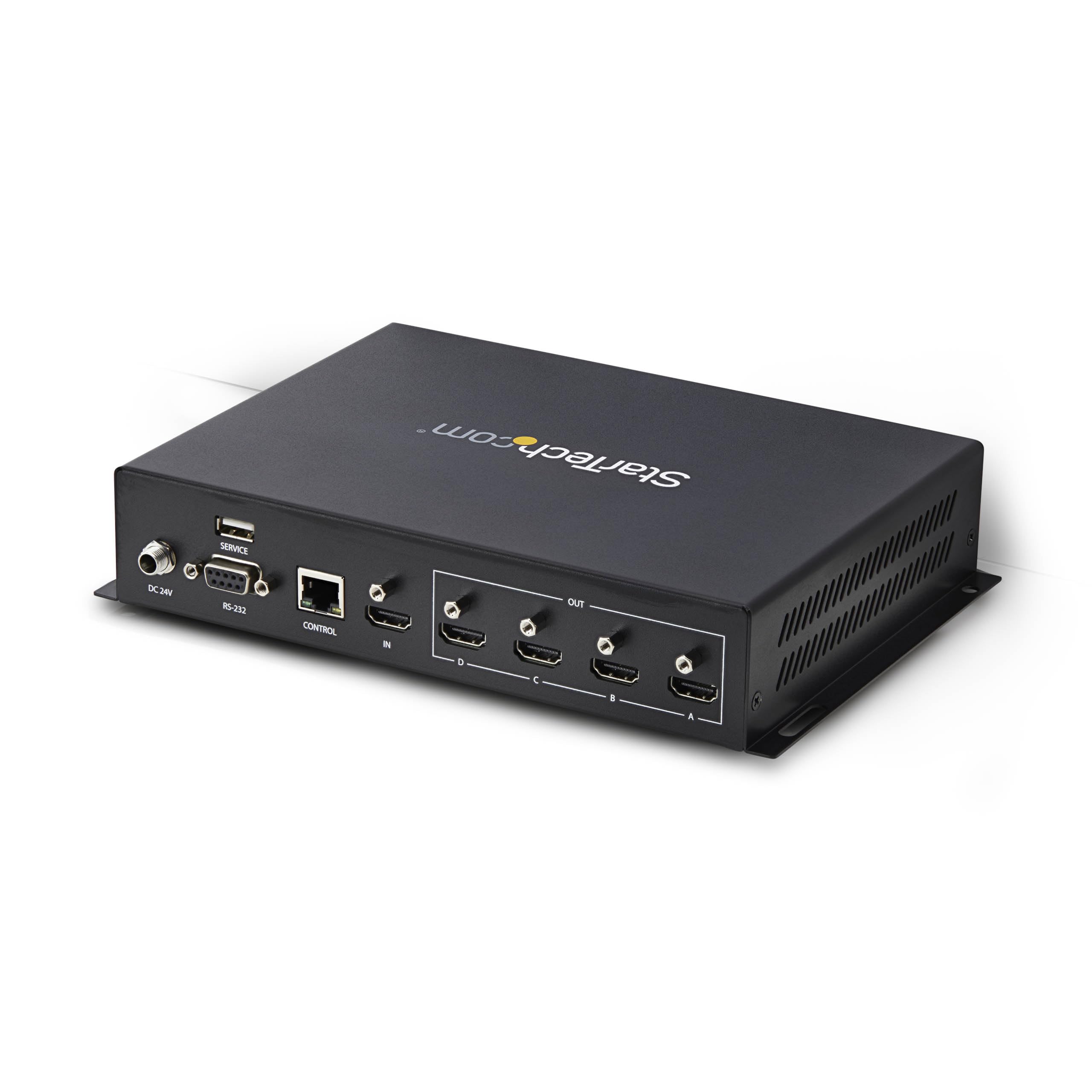 startech-com-st124hdvw-contr-leur-mur-vid-o-2x2-hdmi-4k-60hz-1-vers-4 image 2