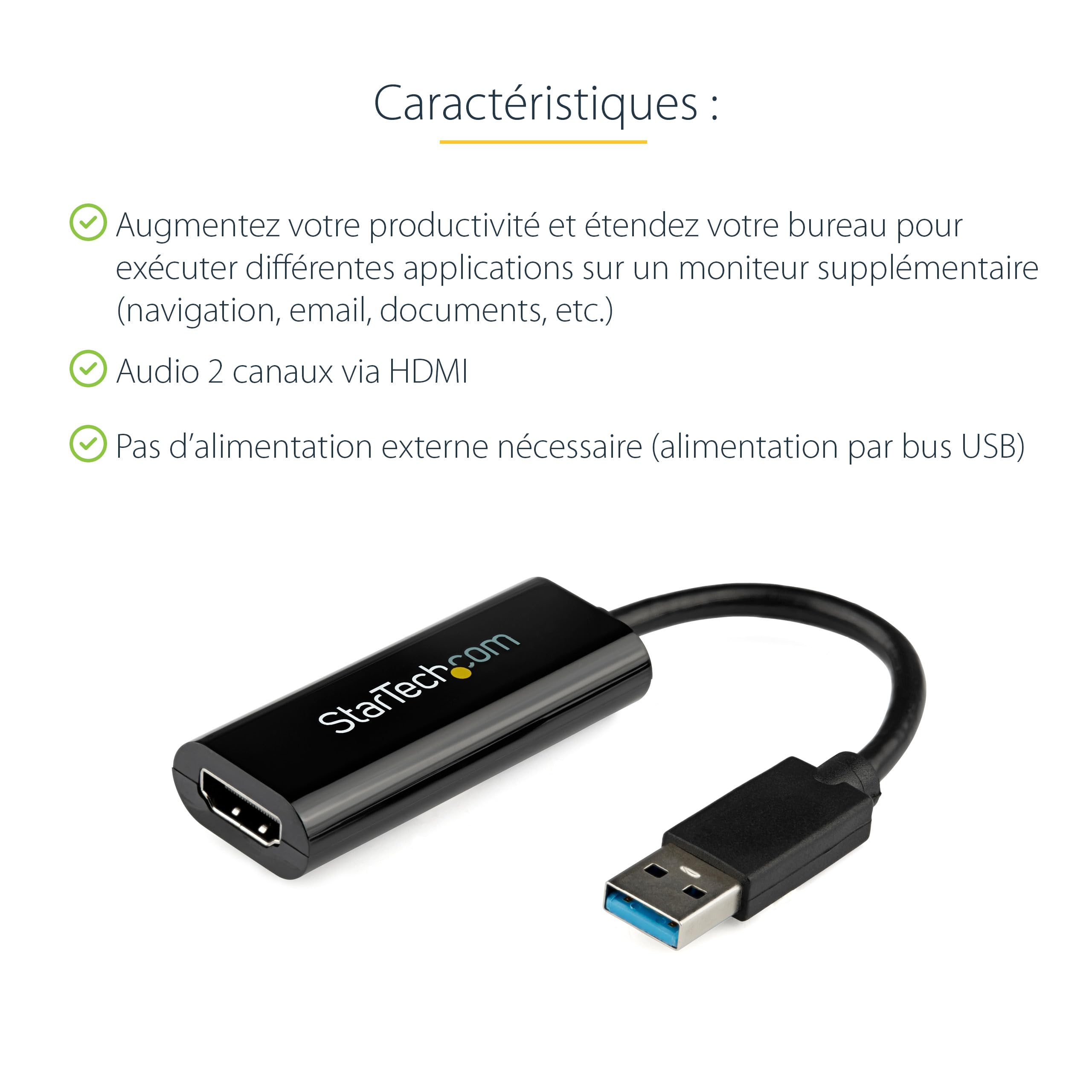 startech-com-usb32hdes-adaptateur-usb-3-0-type-a-vers-hdmi-1080p-noir-windows image 4