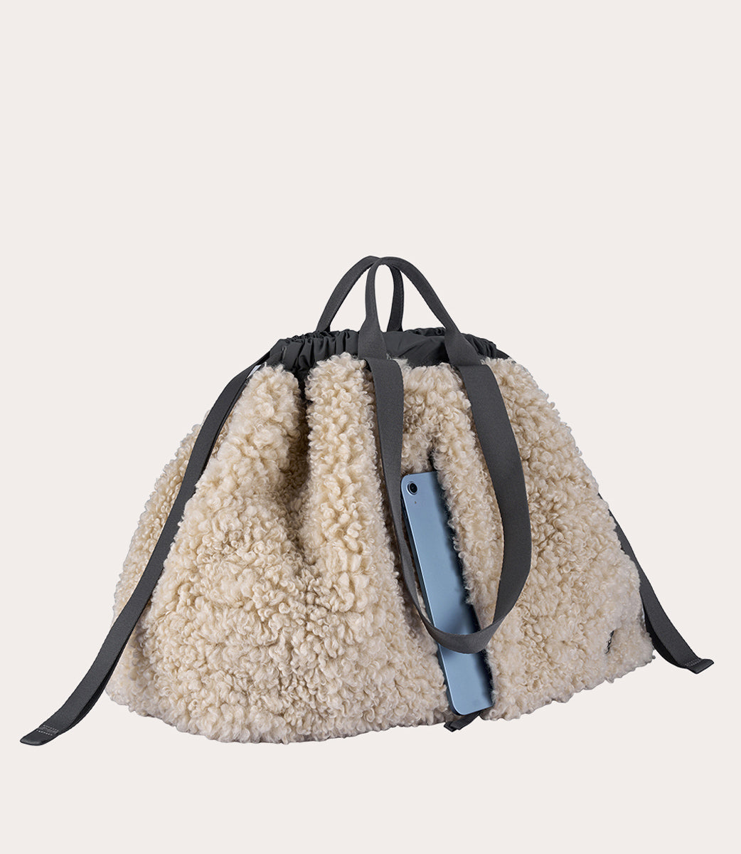 tucano-carry-sheep-large-sac-de-week-end-fausse-fourrure-effet-mouton image 6