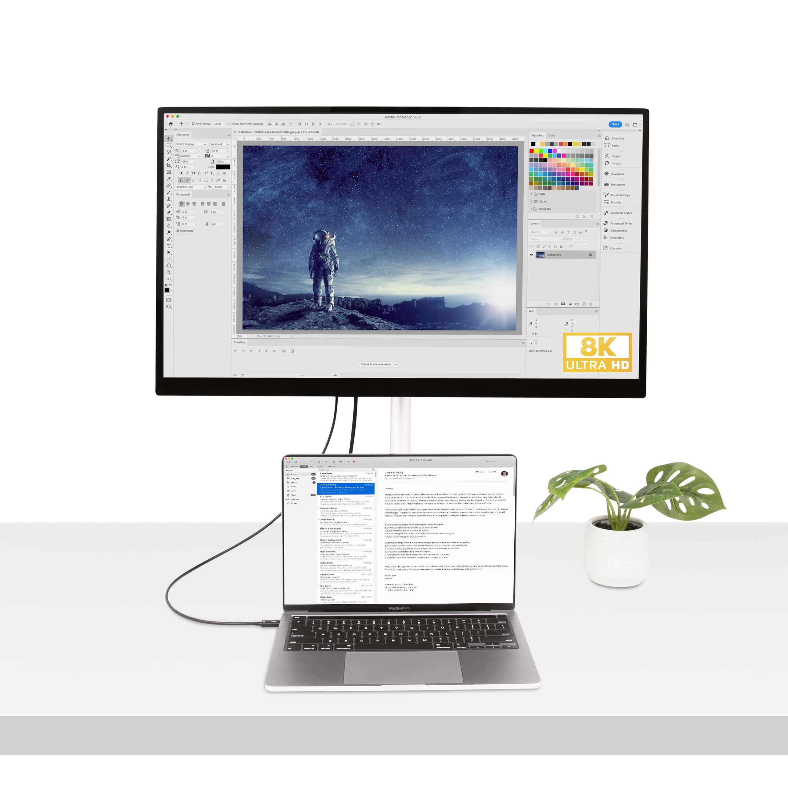 startech-com-c-ble-thunderbolt-4-50cm-usb-c-40gbps-100w-8k-noir image 5