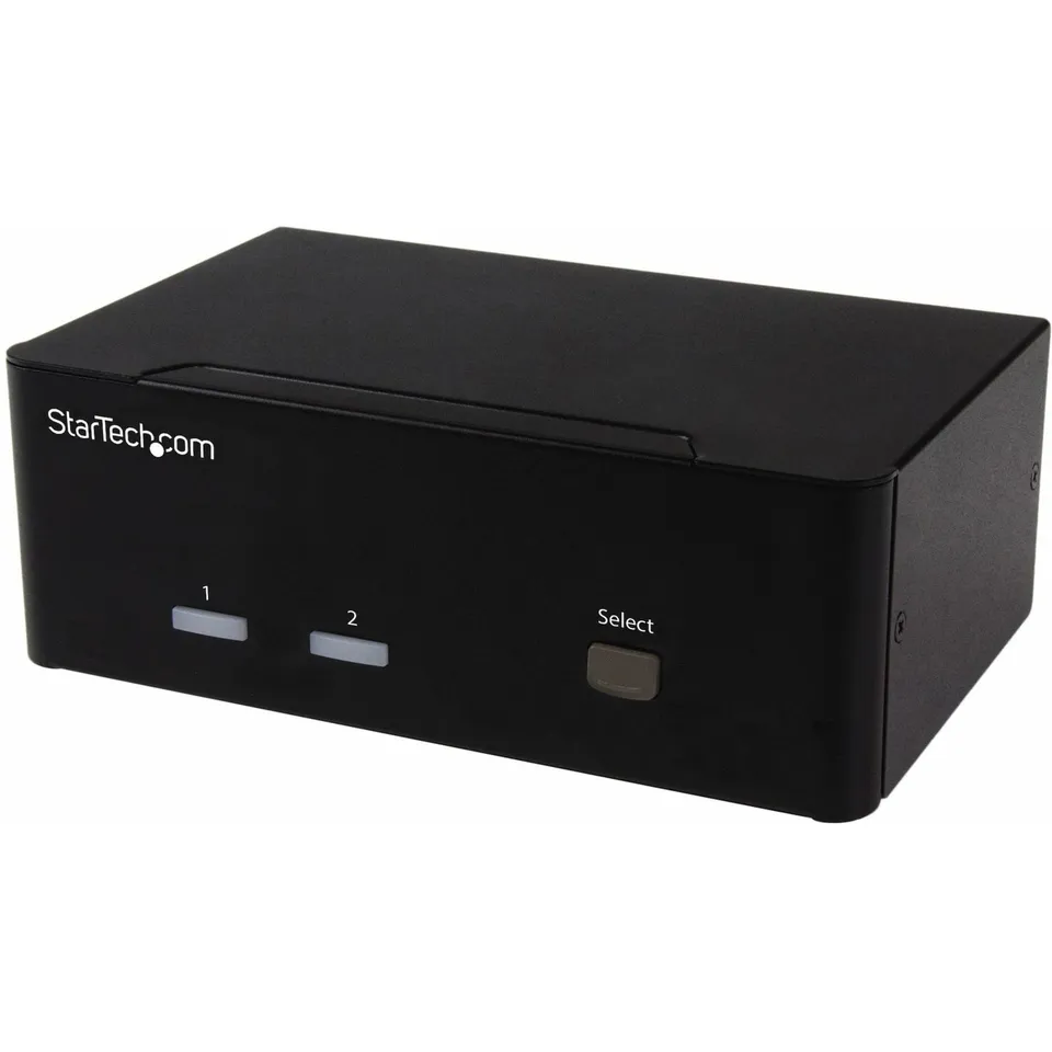 startech-com-st12mhdlan-series-switch-kvm-vga-2-ports-double-cran-1920x1200-hub- image 1