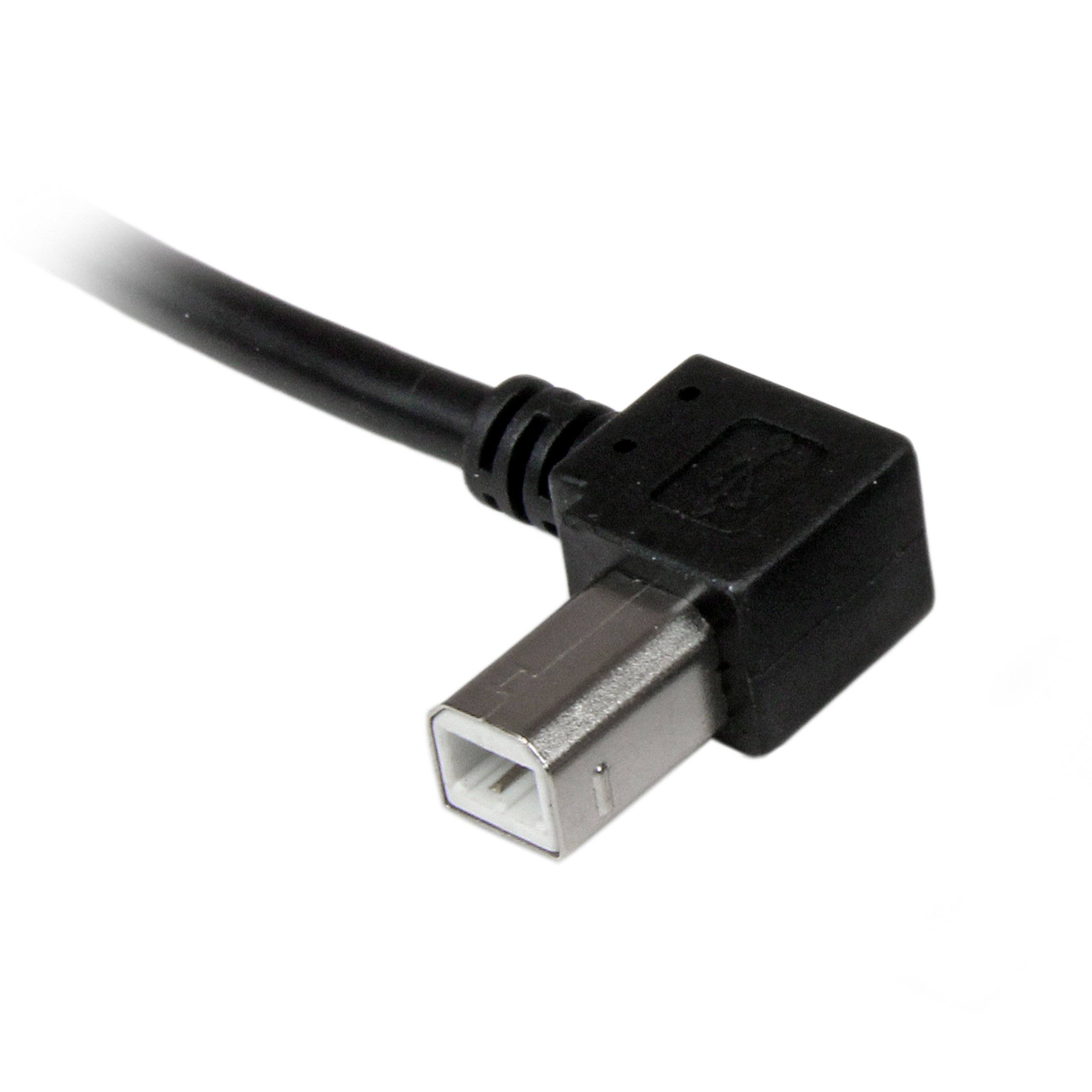 startech-com-usbab2ml-c-ble-usb-2-0-usb-a-vers-usb-b-coud-gauche-2m-noir image 4