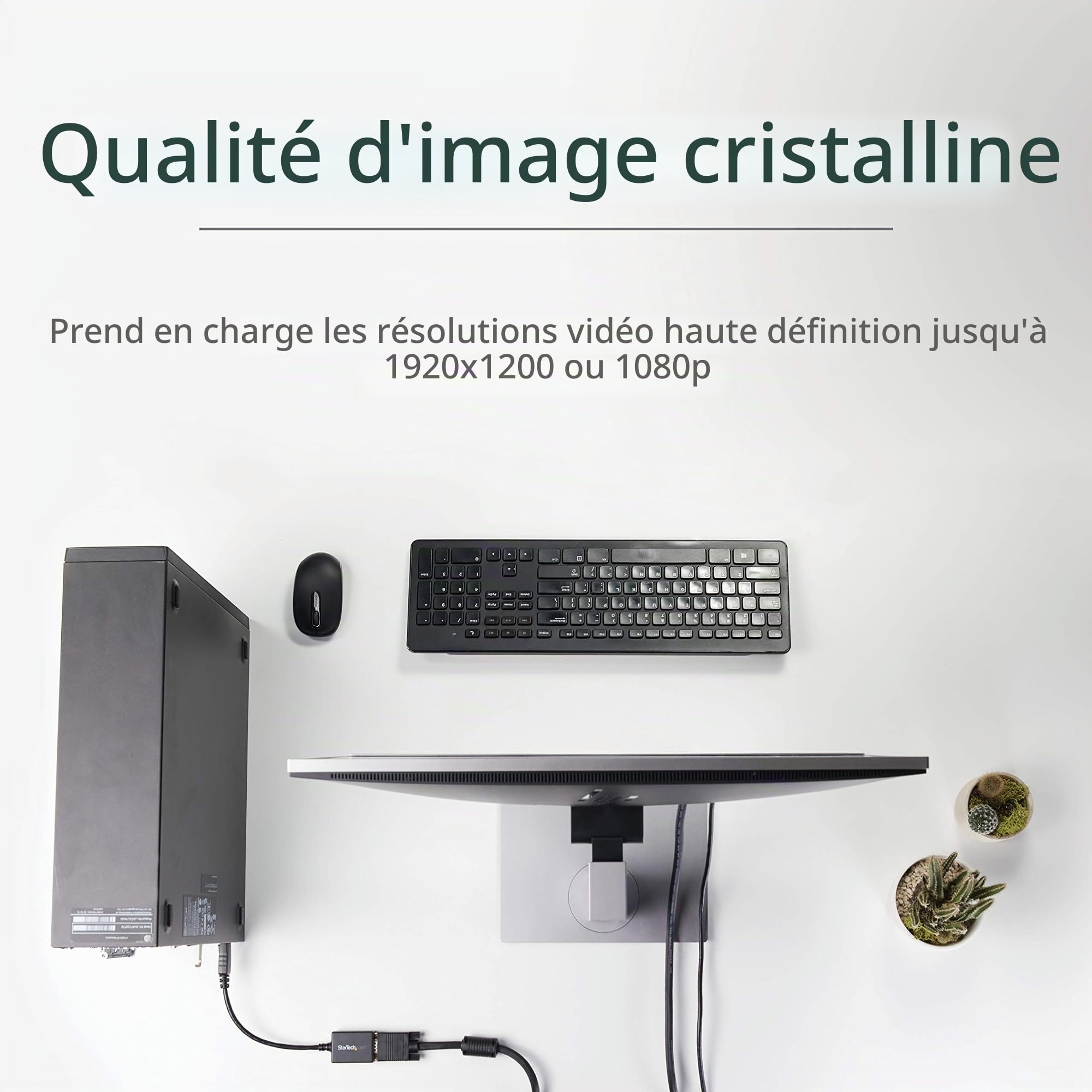 startech-com-dp2vga2-adaptateur-displayport-vers-vga-actif-1080p image 5