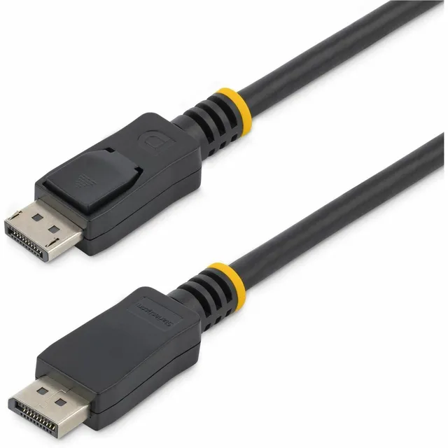 startech-com-displ50cm-c-ble-displayport-1-2-50-cm-4kx2k-noir image 1