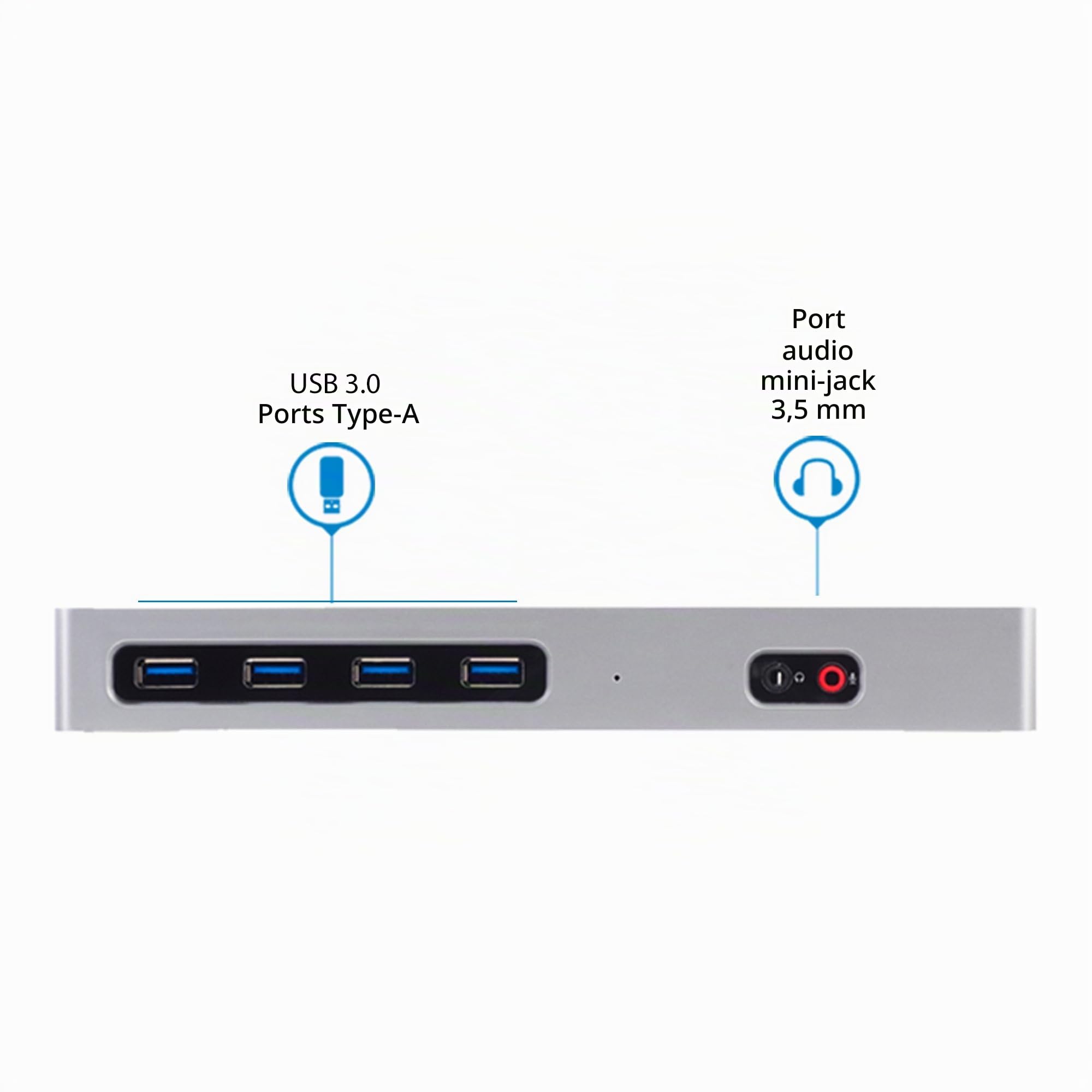 startech-com-dock-hybride-usb-c-usb-a-double-4k-60hz-dp-hdmi-6x-usb-a-gbe image 5