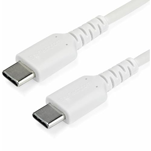 startech-com-c-ble-usb-c-vers-usb-c-1-m-blanc-60w-pd-usb-2-0-renforc-kevlar image 7