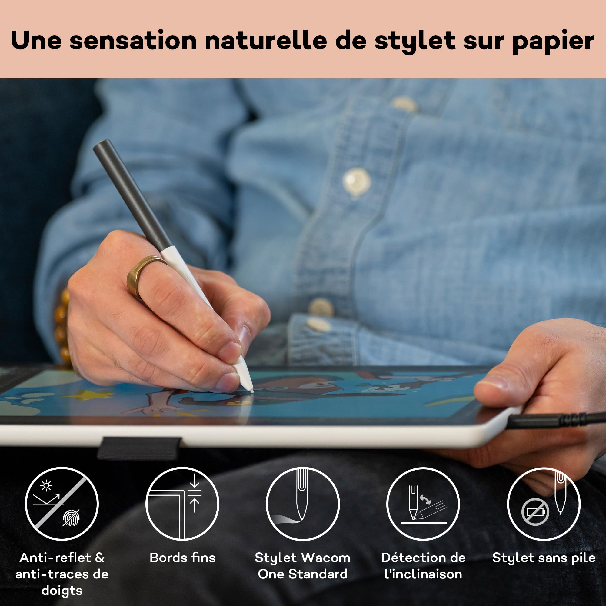 wacom-one-14-cran-stylet-full-hd-1920x1080-stylet-standard image 5