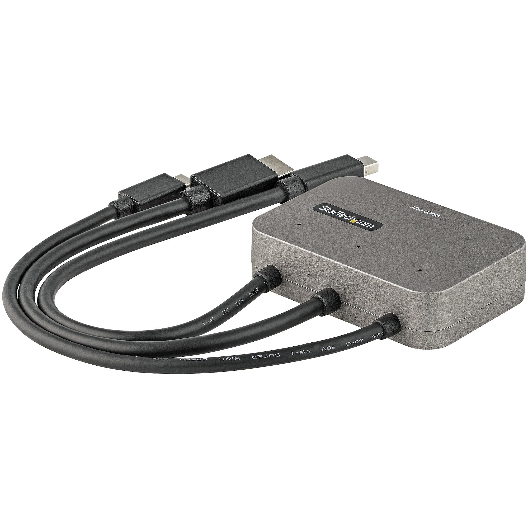 startech-com-adaptateur-multiport-3-en-1-usb-c-hdmi-mini-dp-vers-hdmi-4k-60hz image 2