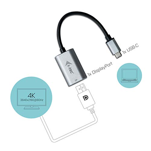 i-tec-adaptateur-usb-c-vers-displayport-4k-60hz-m-tal-compatible-windows-macos-c image 4