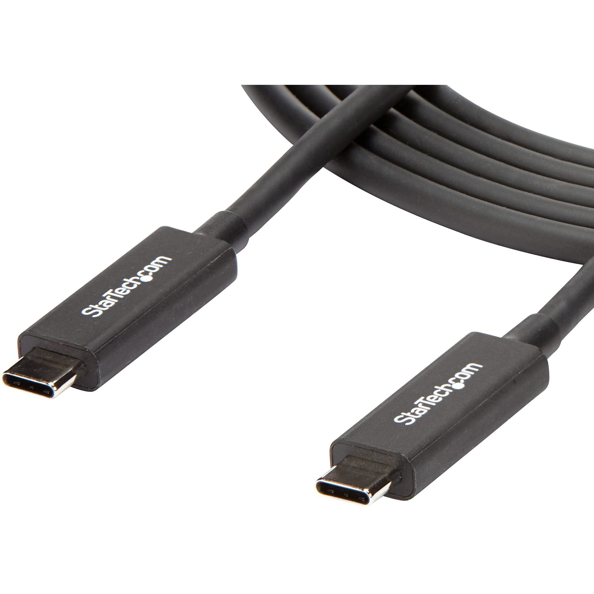 startech-com-c-ble-thunderbolt-3-actif-2m-40-gbps-100w-pd-4k-60hz-usb-c image 1