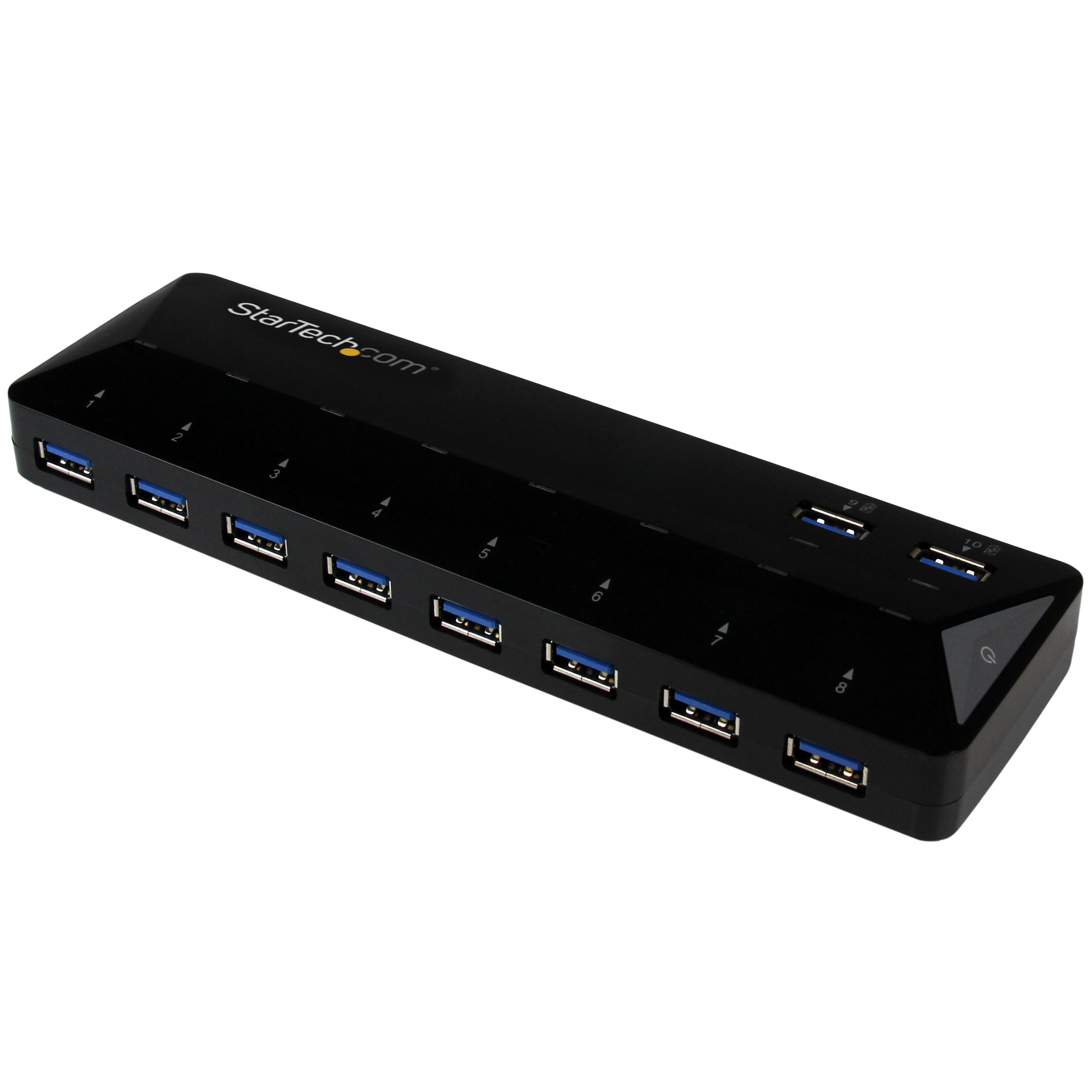 startech-com-hub-usb-a-10-ports-5gbps-st103008u2c-2-ports-charge-rapide image 1