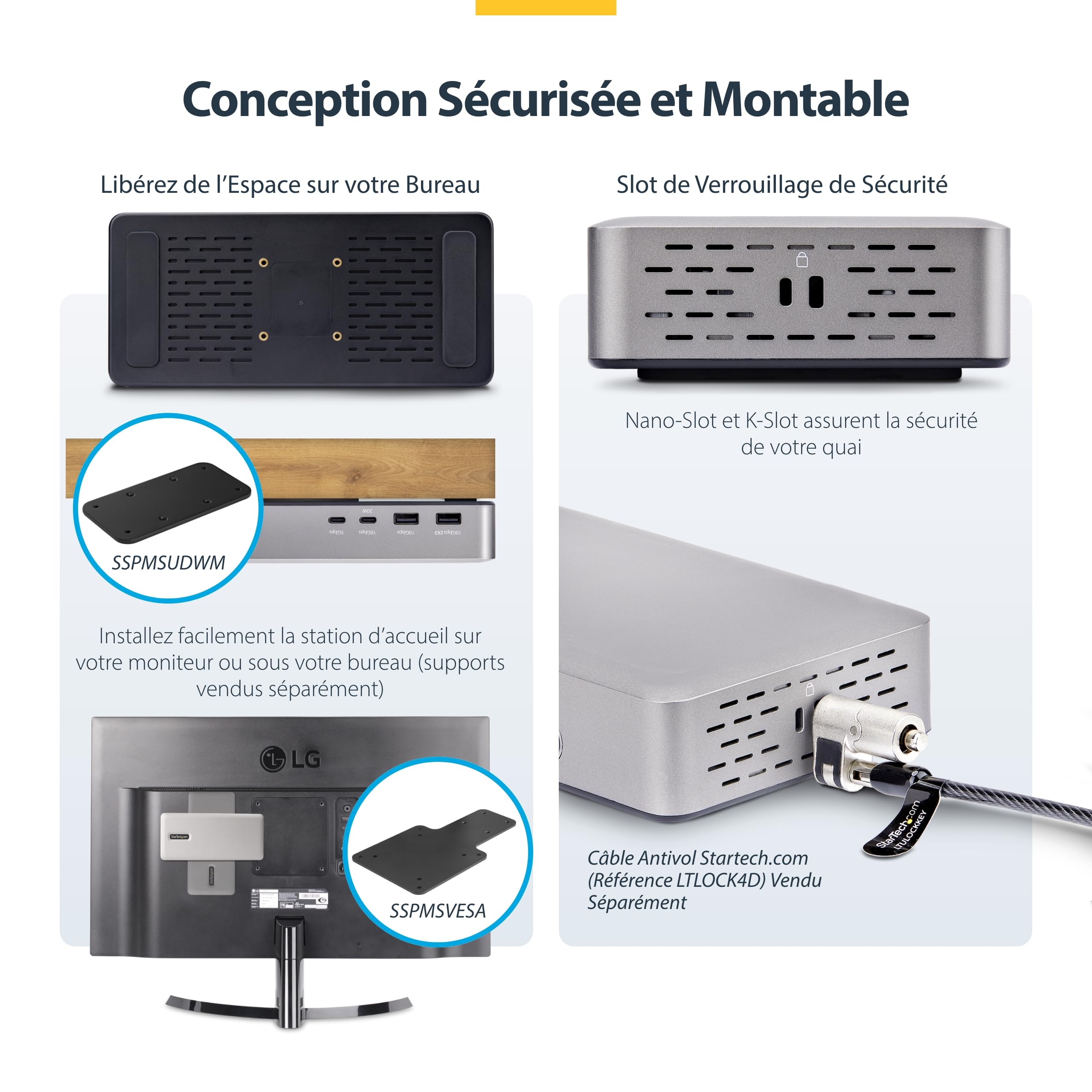 startech-com-dock-usb4-sans-pilote-double-hdmi-2-1-4k-120hz-8k-100w-pd-2-5-gbe image 8