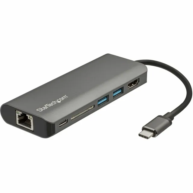startech-com-st12mhdlan-series-dock-voyage-usb-c-6-en-1-hdmi-4k-60w-pd-3x-usb-sd image 1