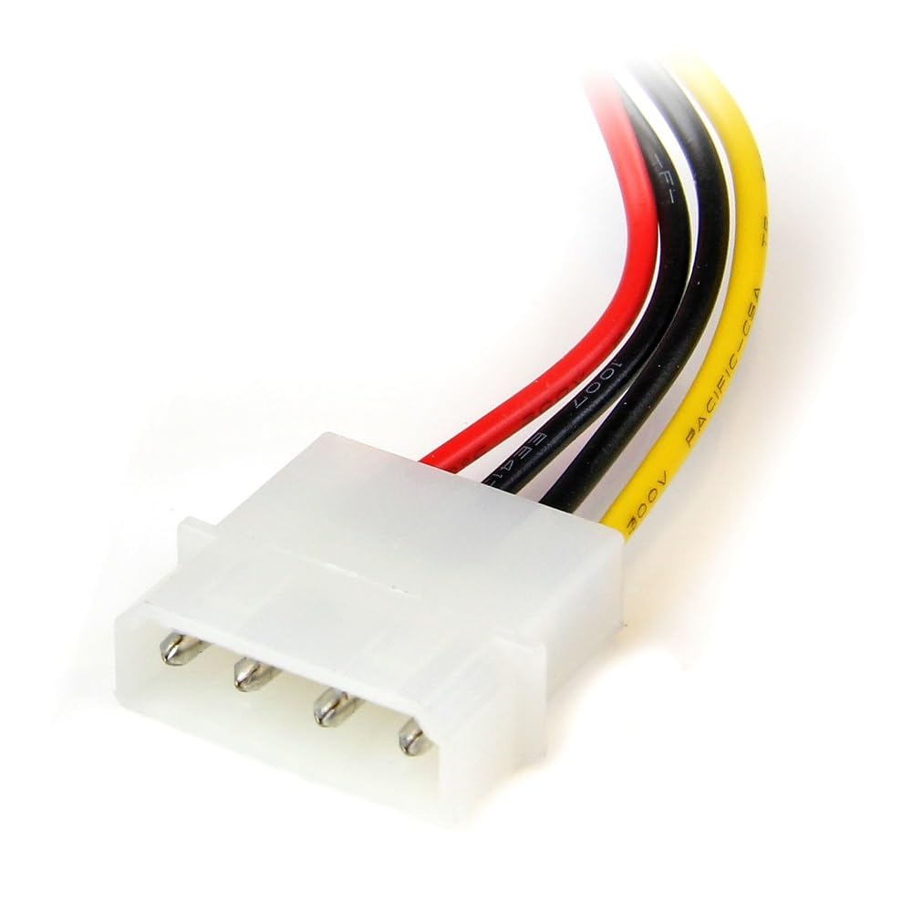 startech-com-adaptateur-c-ble-alimentation-lp4-vers-sata-angle-gauche-15-cm-sata image 3