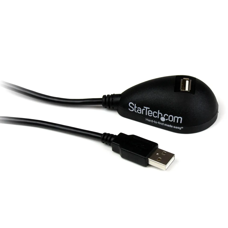 startech-com-usbextaa5dsk-rallonge-usb-2-0-usb-a-m-le-vers-femelle-1-5-m-noir image 1