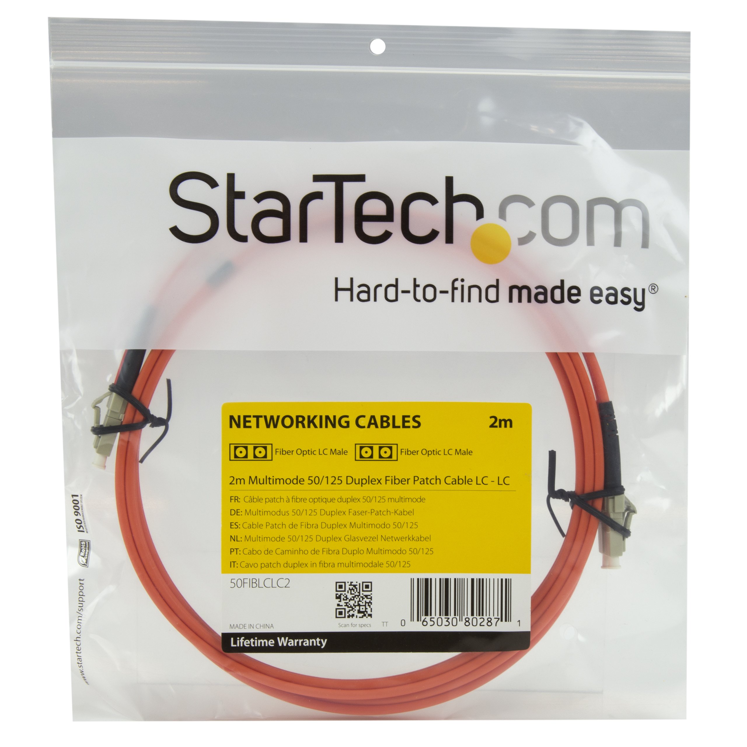 startech-com-c-ble-fibre-optique-duplex-lc-lc-multimode-om2-50-125-2-m-orange-50 image 4