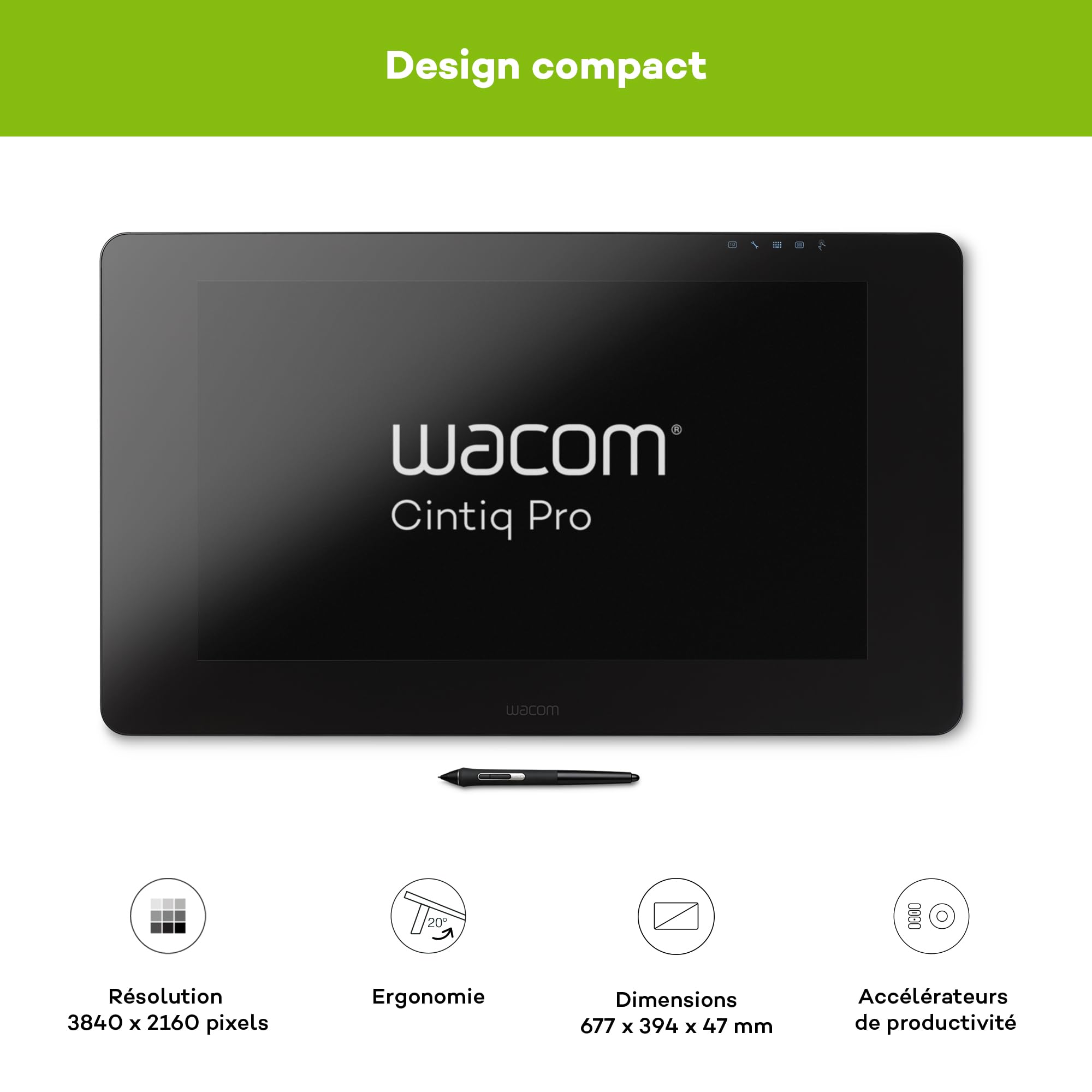 wacom-cintiq-pro-24-multi-touch-cran-stylet-4k-avec-wacom-pro-pen-2 image 5