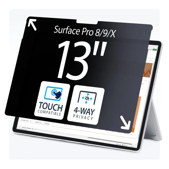 startech-com-filtre-confidentialit-4-directions-pour-surface-pro-8-9-x-11-13-mat image 1