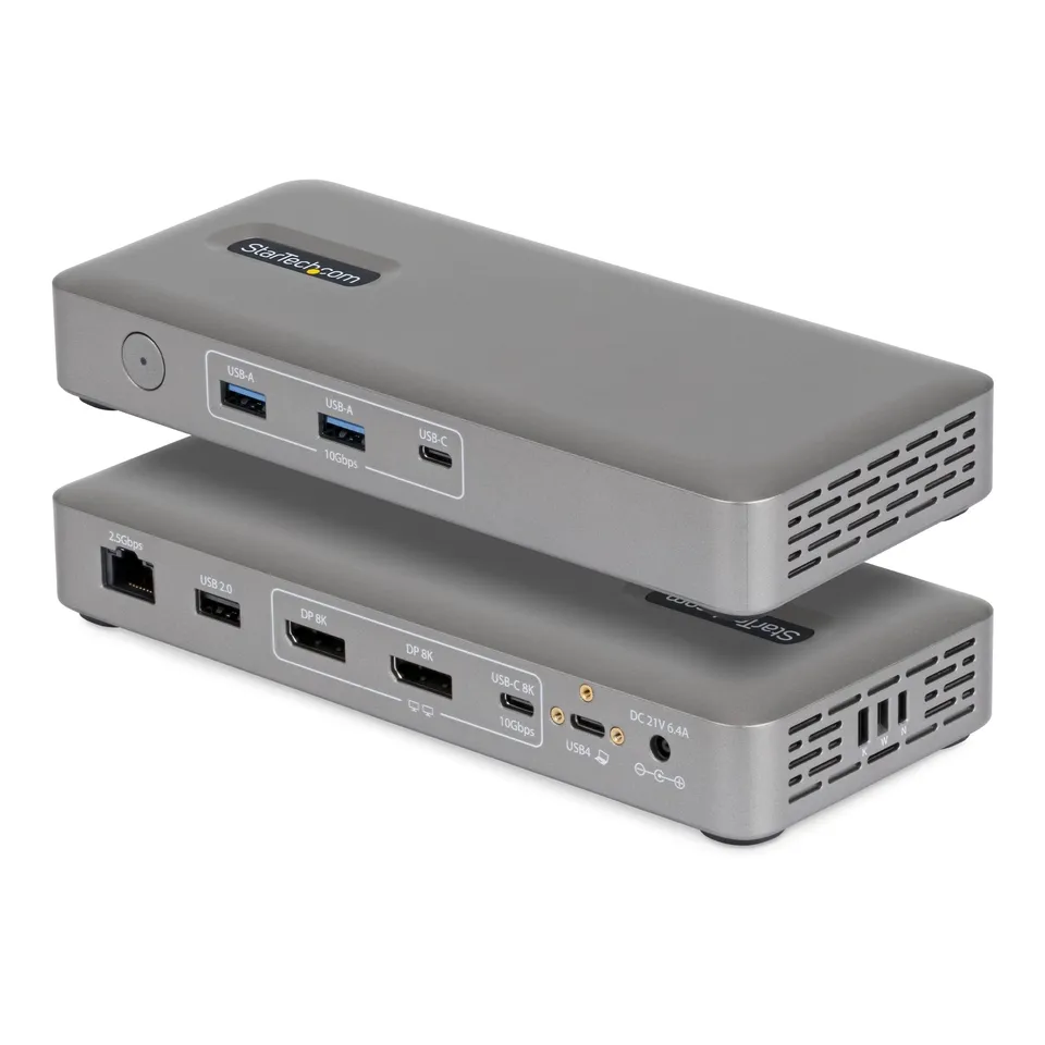startech-com-station-d-accueil-universelle-usb4-double-4k-144hz-8k-displayport-1 image 1
