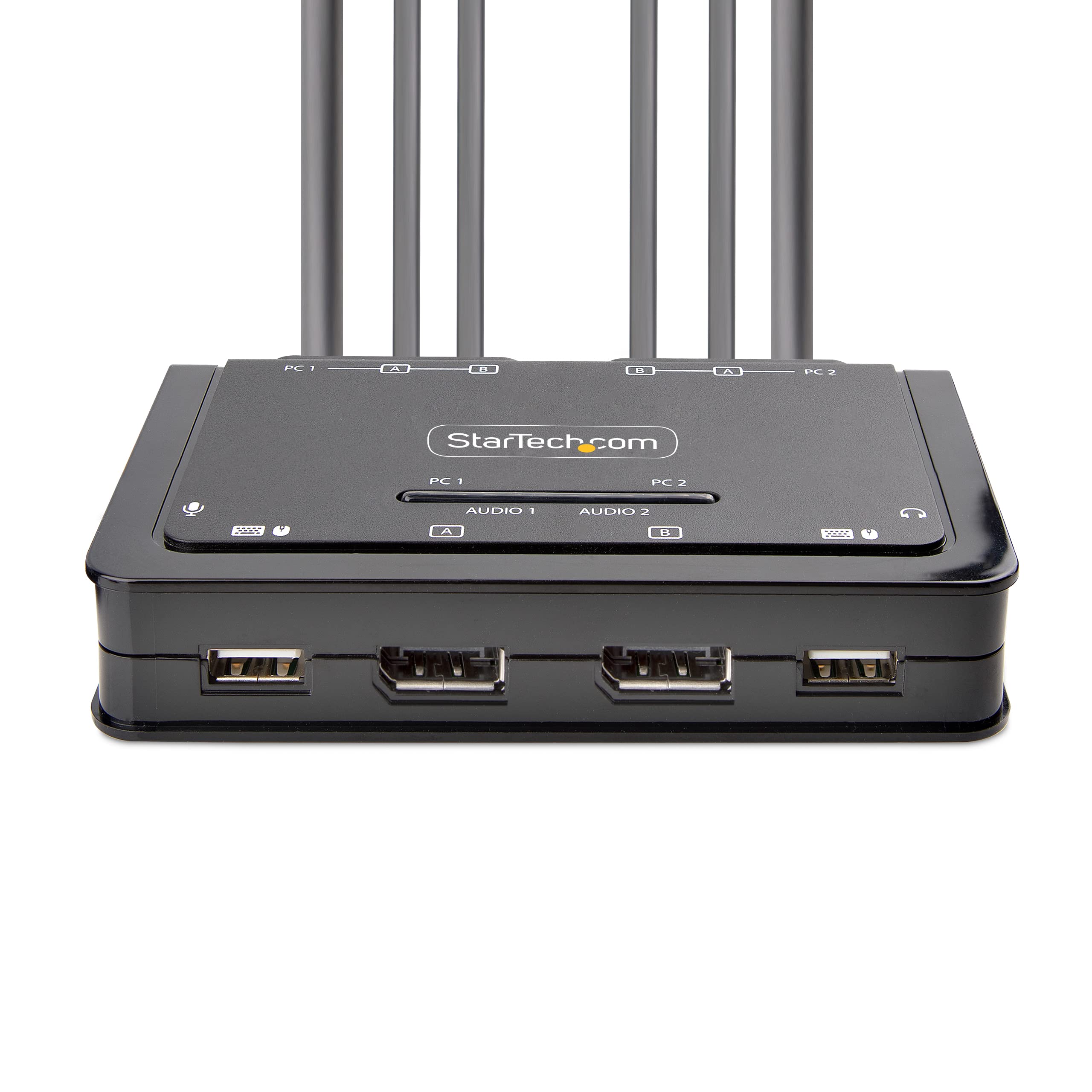 startech-com-switch-kvm-2-ports-double-displayport-4k-60hz-aliment-usb image 3