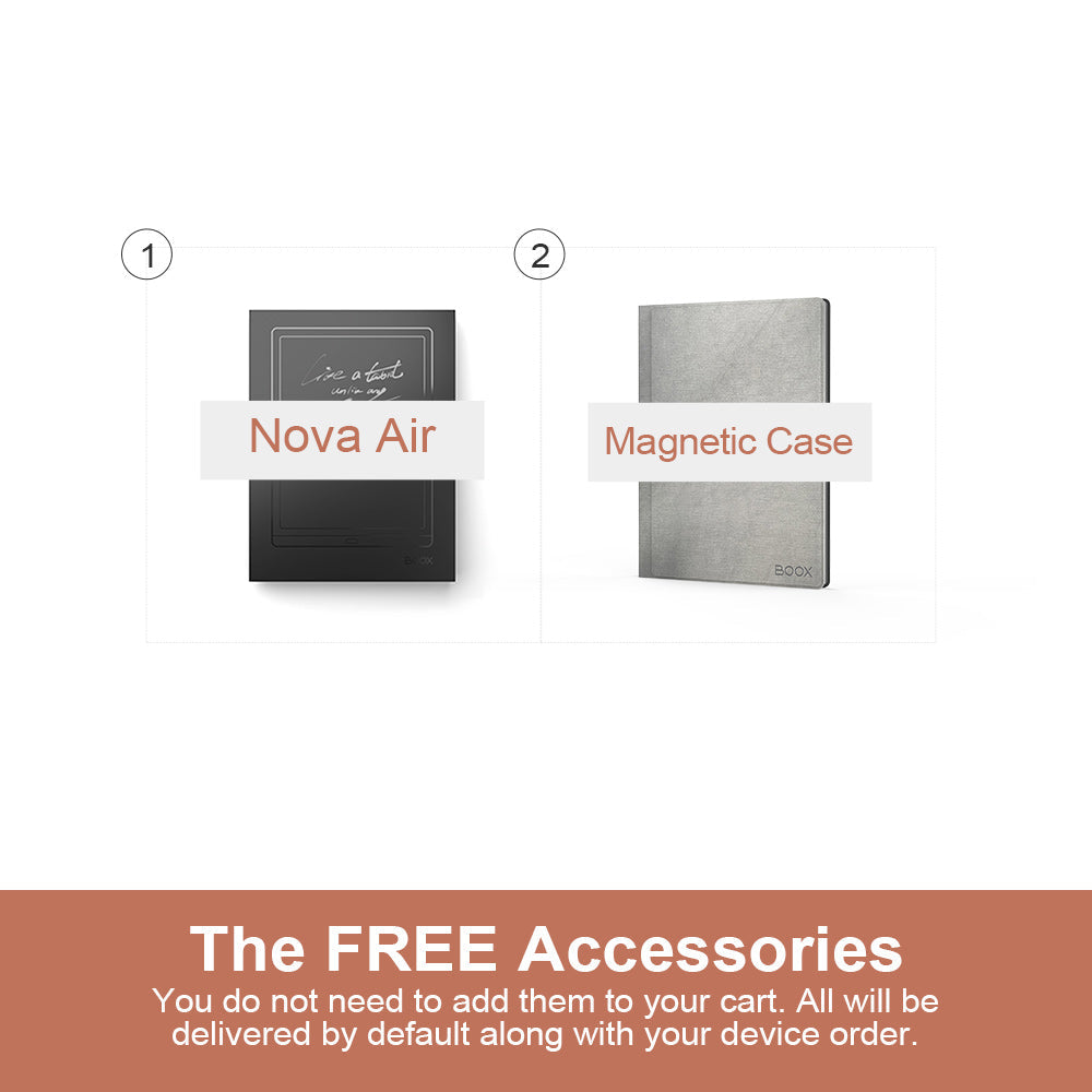 boox-nova-air-pack-tablette-epaper-7-8-pouces-avec-accessoires-offerts image 2