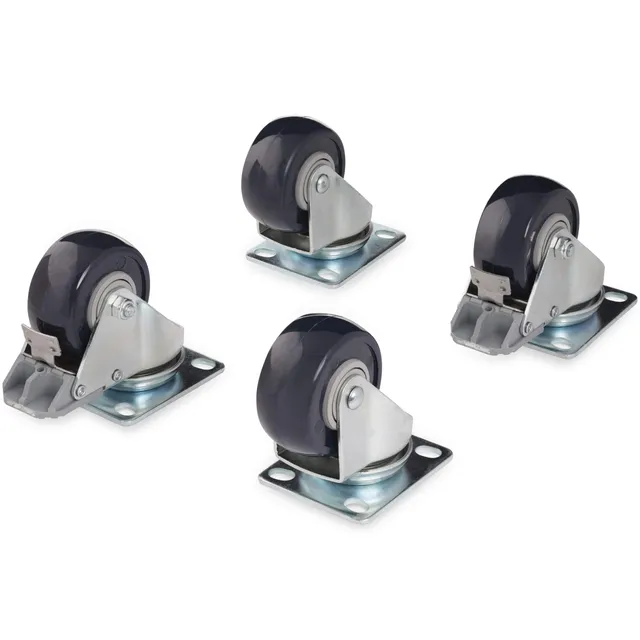 startech-com-4postcaster-kit-4-roulettes-pivotantes-pour-rack-4-montants-200-kg image 1