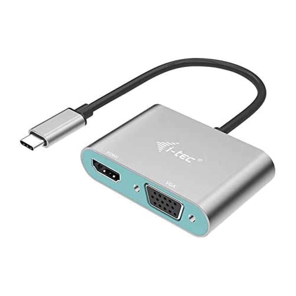 i-tec-adaptateur-usb-c-vers-hdmi-4k-30hz-vga-1080p-bo-tier-m-tal image 1