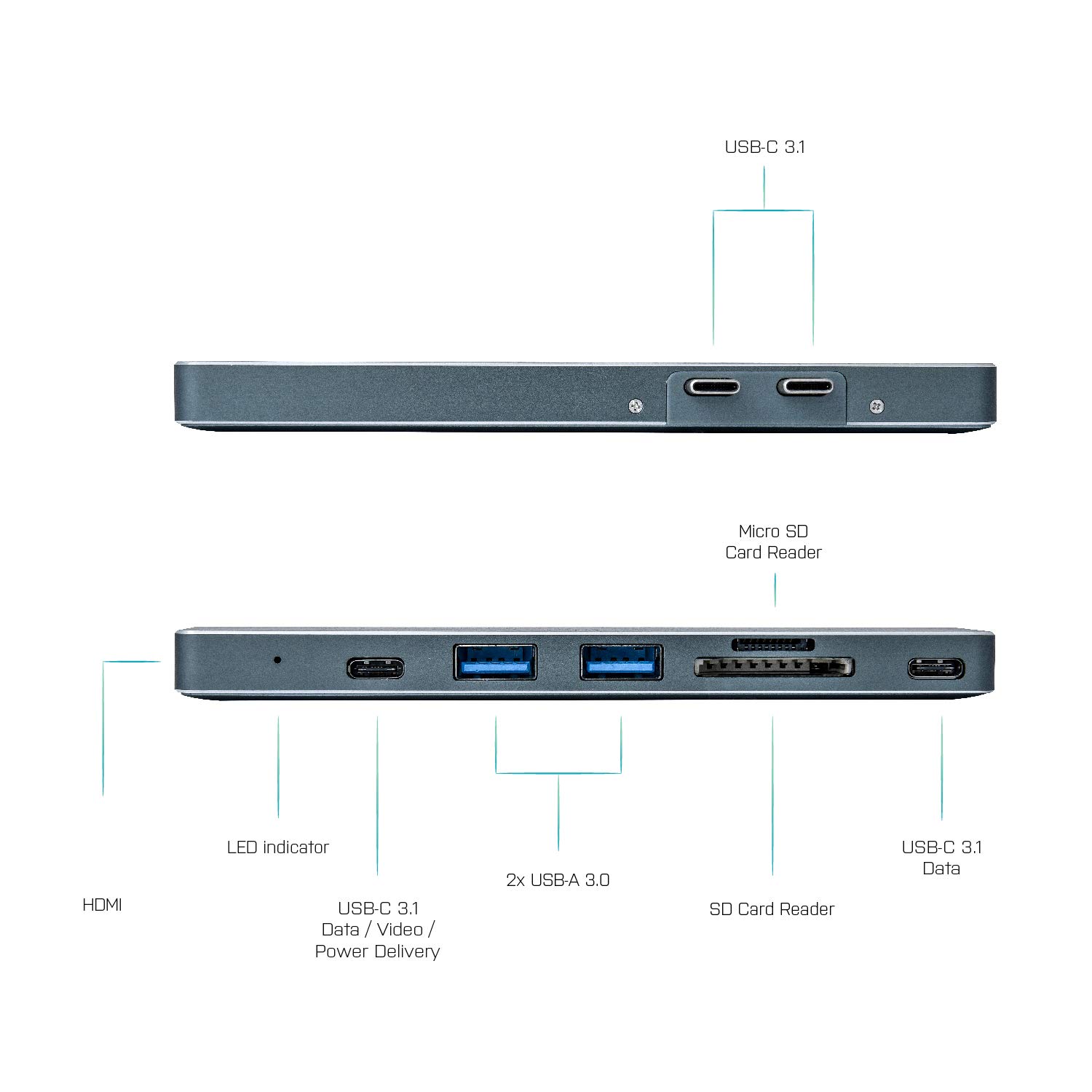 i-tec-solomon-station-d-accueil-thunderbolt-3-4k-pour-macbook-pro-air-hdmi-100w- image 3