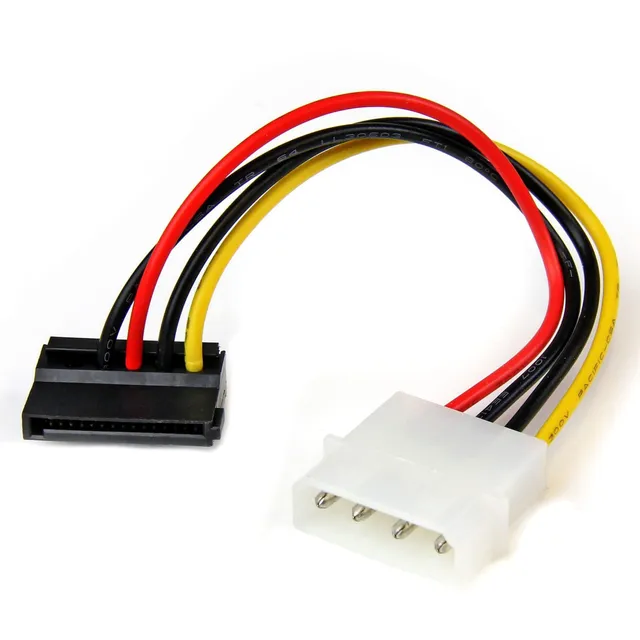 startech-com-adaptateur-c-ble-alimentation-lp4-vers-sata-angle-gauche-15-cm-sata image 1
