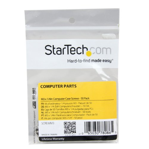 startech-com-screwm3-vis-montage-pc-m3-x-6-mm-argent-lot-de-50 image 6